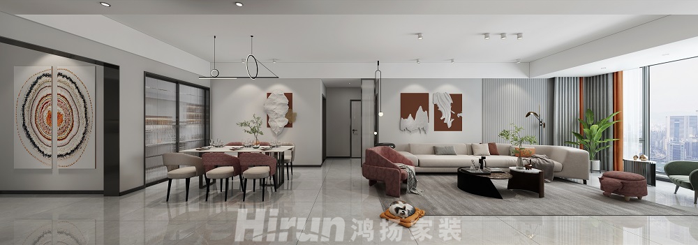 燕興三期158㎡雅致現(xiàn)代四居室 裝修案例效果圖-as_沙發(fā)背景墻單張0000副本