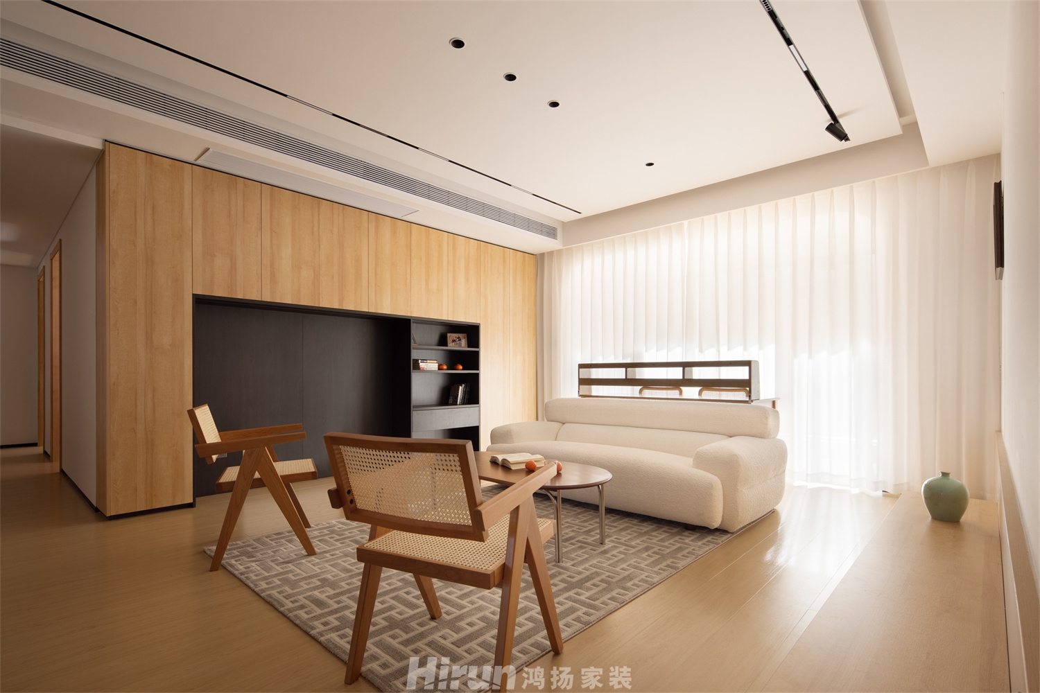 中?！っ废继?96㎡北歐之光大平層 裝修案例實景圖-6