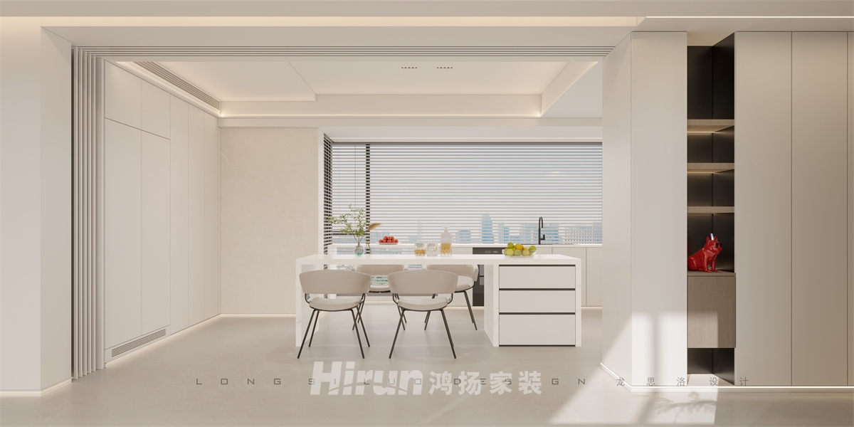 明昇壹城200㎡雅致現(xiàn)代復(fù)式 裝修案例效果圖-1