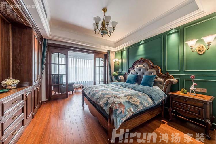 200㎡怎么裝修好看？鴻揚(yáng)家裝美式陽(yáng)光大平層，高逼格的家美爆了