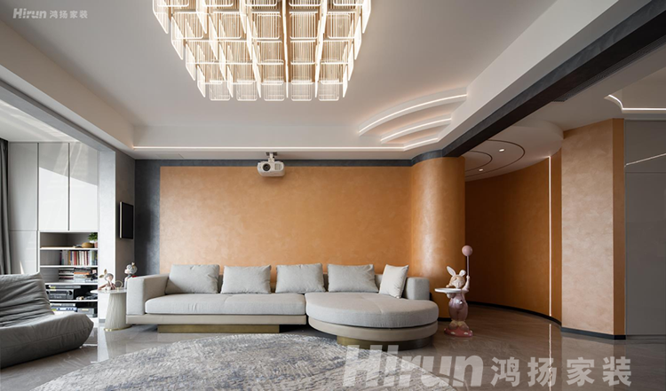 東方舞者200㎡的意式輕奢新家，圓弧工藝，琉璃屏風、專屬主臥，值得借鑒！