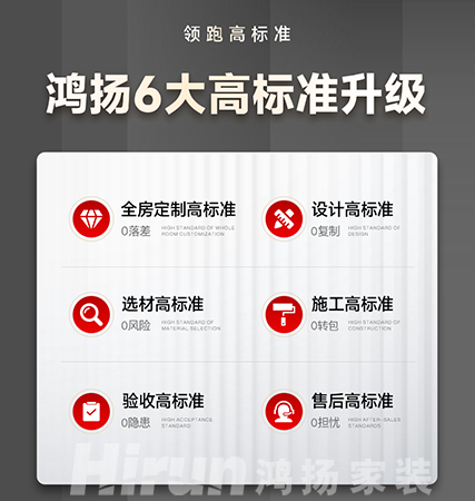 為客戶做先鋒 為行業(yè)做標(biāo)桿丨鴻揚6大高標(biāo)準(zhǔn)，交付家裝最優(yōu)解